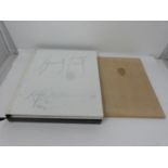 A Hardback copy of Lucien Freud by Ralph Steadman in protective cover, signed and dated 'May 93'