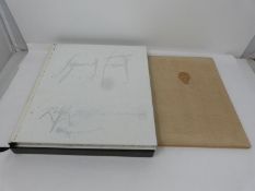 A Hardback copy of Lucien Freud by Ralph Steadman in protective cover, signed and dated 'May 93'