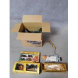 A collection of vintage toys to include two Pelham puppets, a set of 'Famous Cars of Yesteryear'
