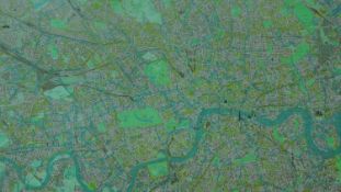 A large 2012 edition map of Central London with cycle routes. 131x100cm