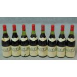 Eight bottles of 1977 Burgundy, Mercurey, domaine de la Monette.