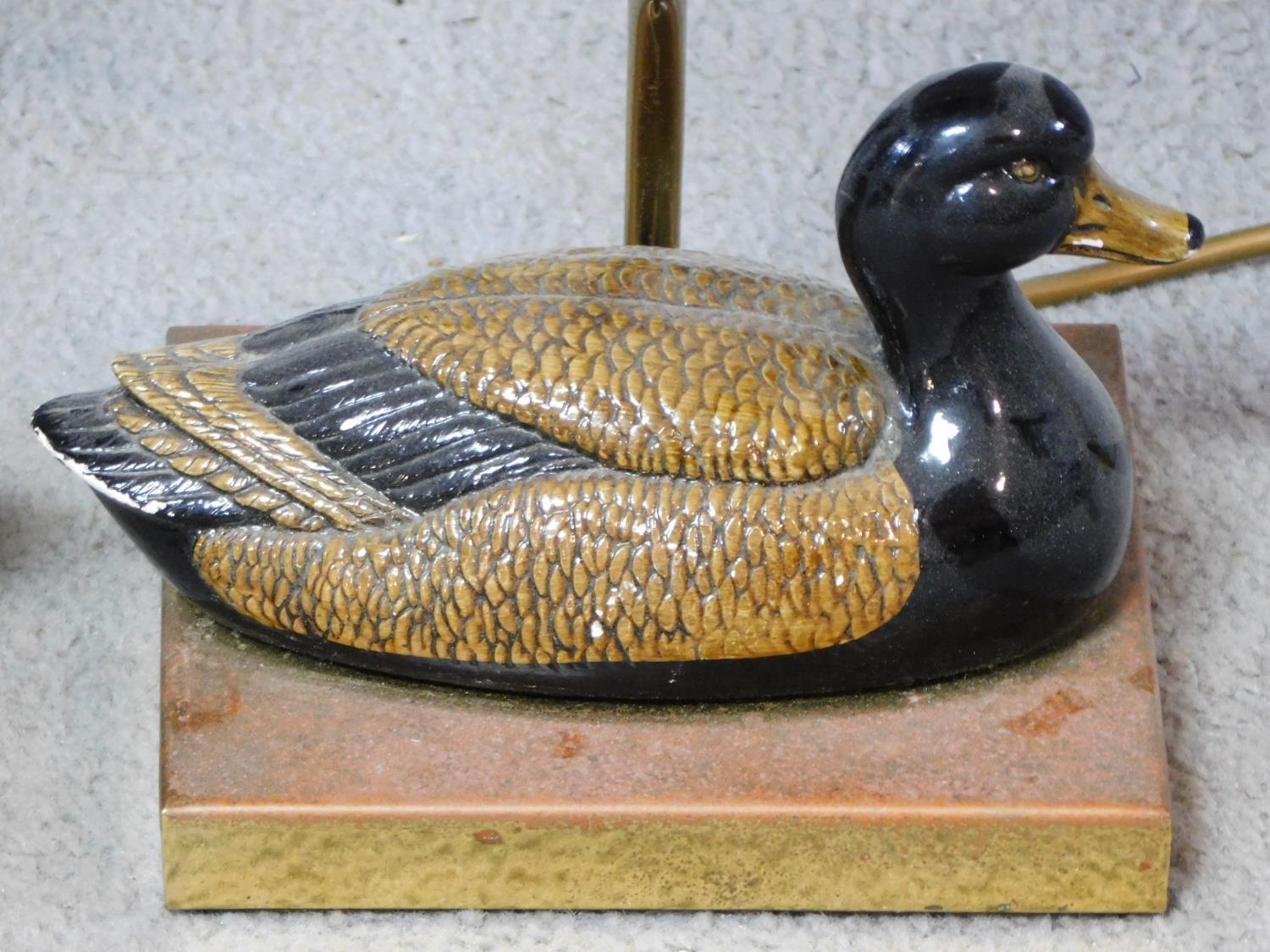 A pair of duck form table lamps retailed by Christopher Wray. H.50cm - Image 3 of 4