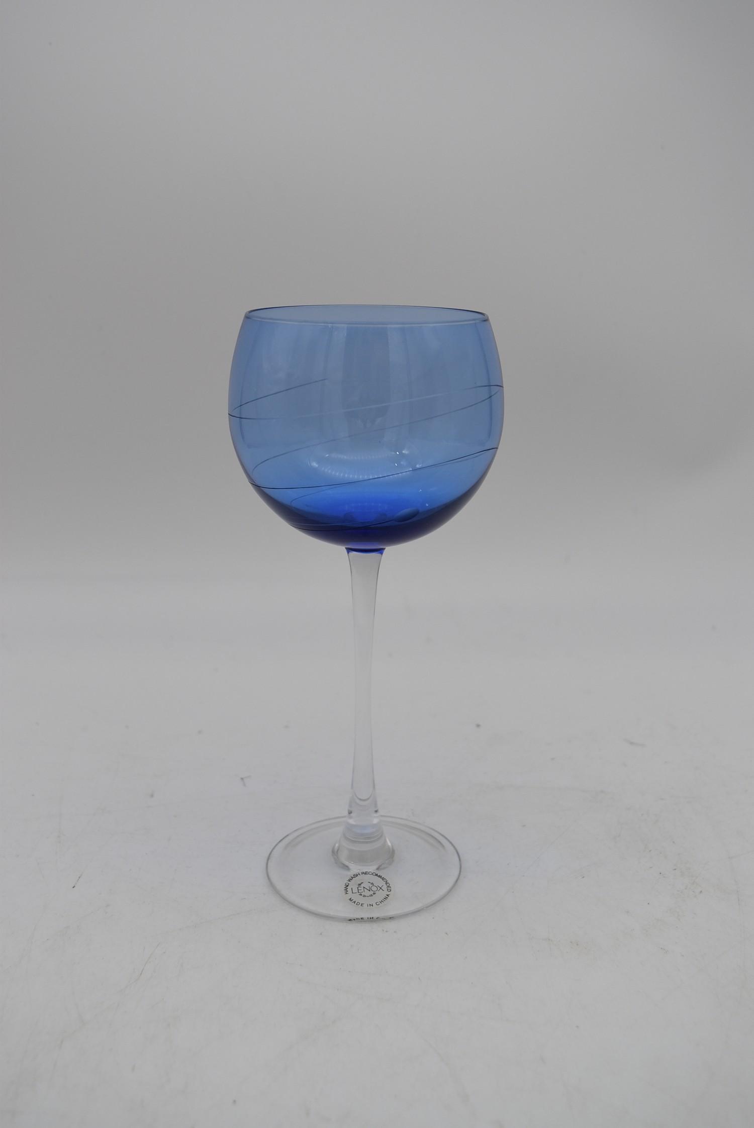 A set of four crystal coloured wine glasses. H.23cm - Image 2 of 11