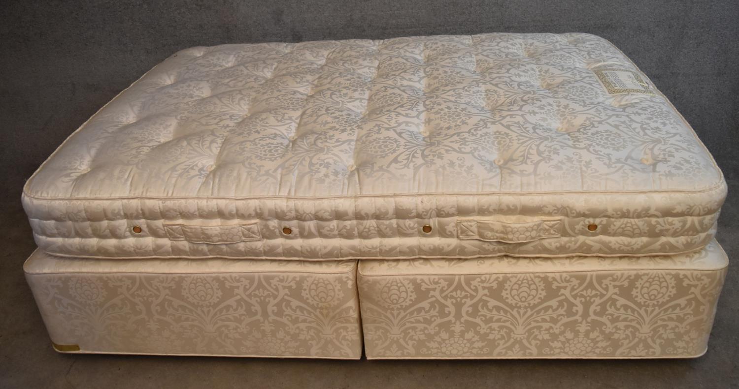 A VI-SPRING divan set. Baronet Supreme. (mattress 4ft 6 inches in very good clean condition) H.