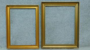 A gilt picture frame and another similar. 88x70cm