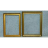 A gilt picture frame and another similar. 88x70cm