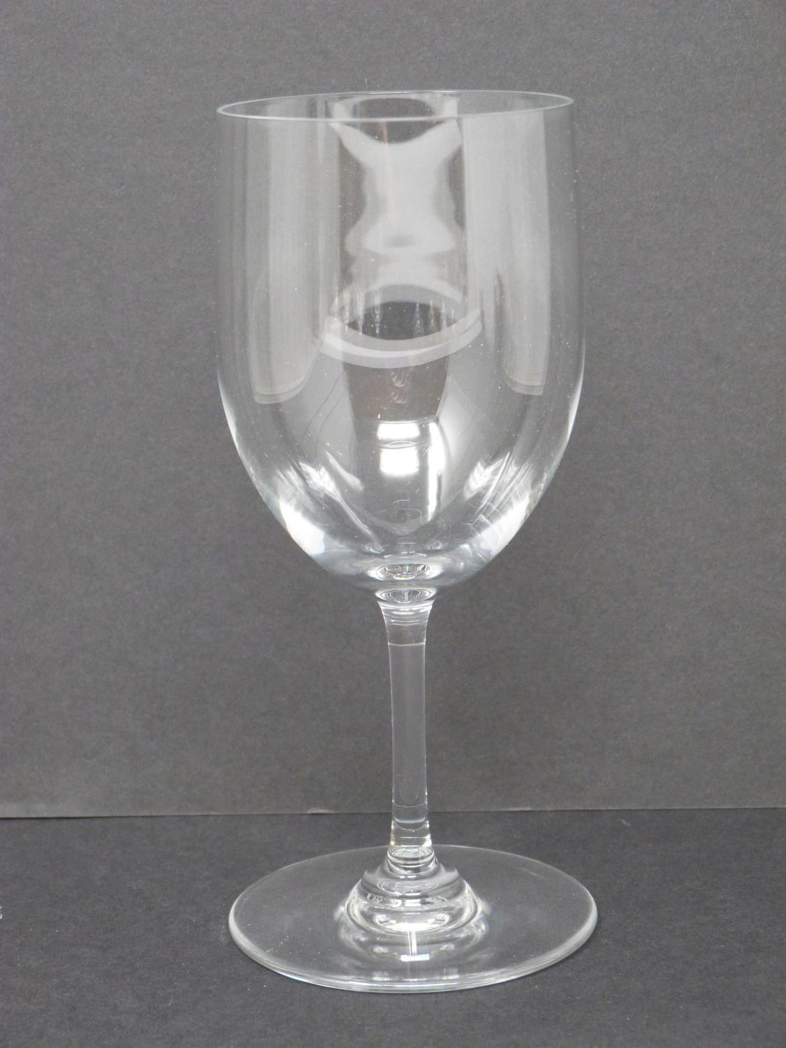 A set of five Baccarat crystal water glasses. Signed and stamped to the foot. H 15.5cm. - Image 2 of 5