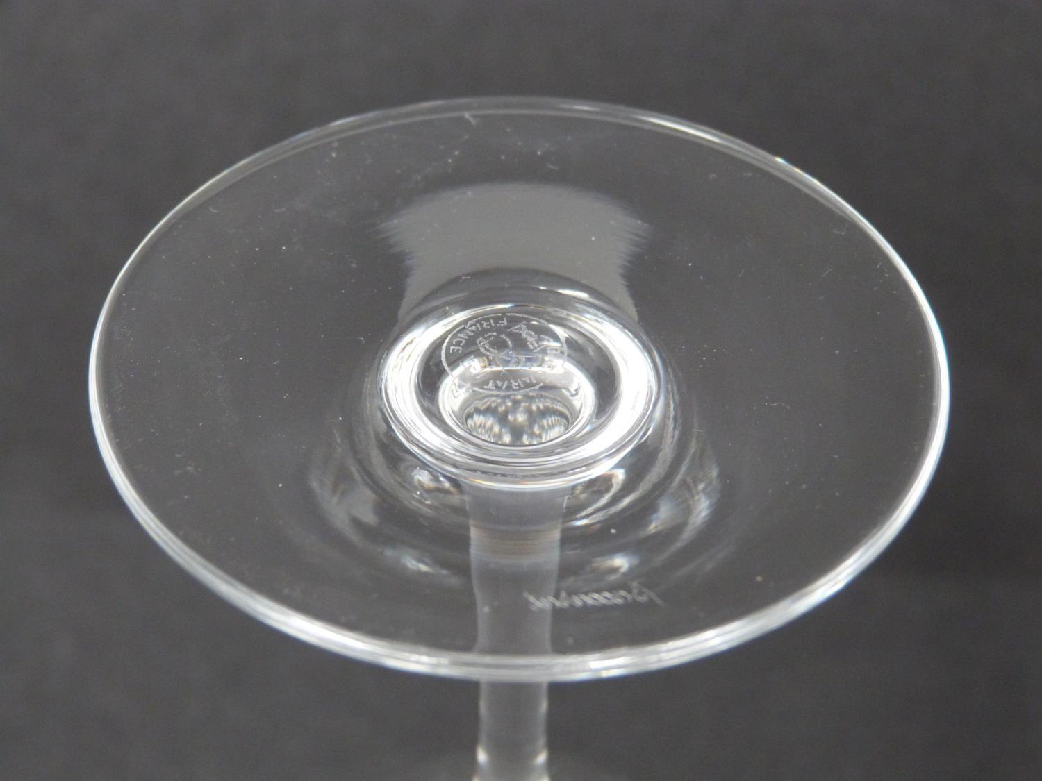 A set of five Baccarat crystal water glasses. Signed and stamped to the foot. H 15.5cm. - Image 3 of 5