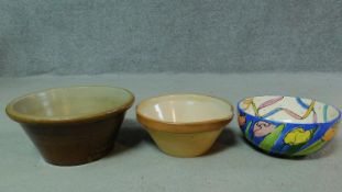 A collection of vintage and antique ceramic bowls. Including a Jane Willingale Loud ware Honiton