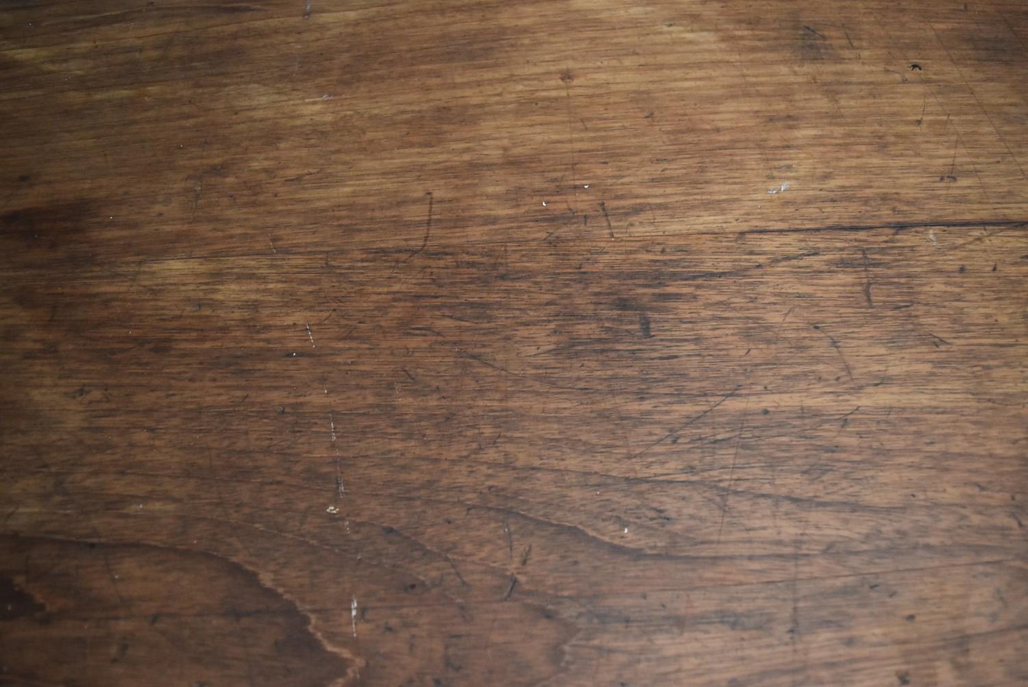 An antique style refectory dining table fitted with a frieze drawer to each end on square tapering - Image 5 of 6