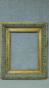 A 19th century giltwood and gesso floral moulded picture frame. 101x124cm