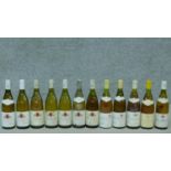 A miscellaneous collection of twelve bottles of white burgundy, various vintages.