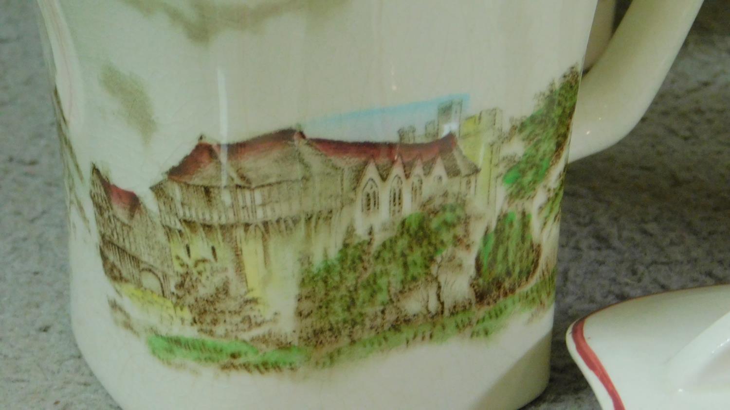 A collection of Meakin transferware pottery. lncluding Stokesay Castle design tea service, lidded - Image 3 of 9