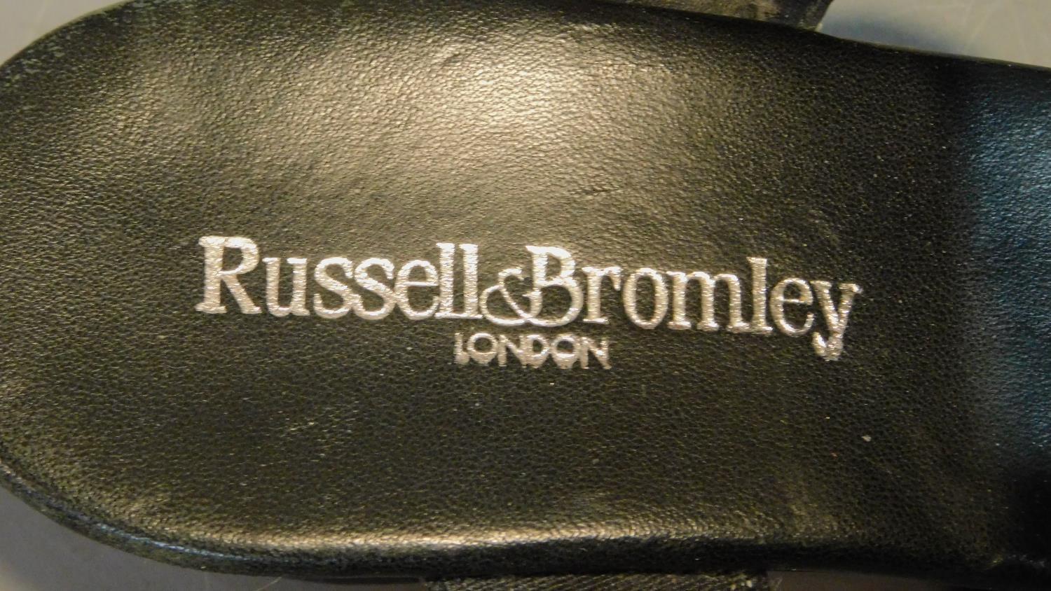 A miscellaneous collection of three pairs of Russell and Bromley lady's shoes, sizes 36 and 37. - Image 3 of 10