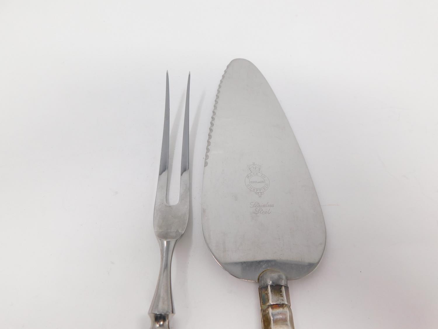 A collection of silver cutlery. Inlcuding a Georgian pierced foliate design fish slice, - Image 17 of 17