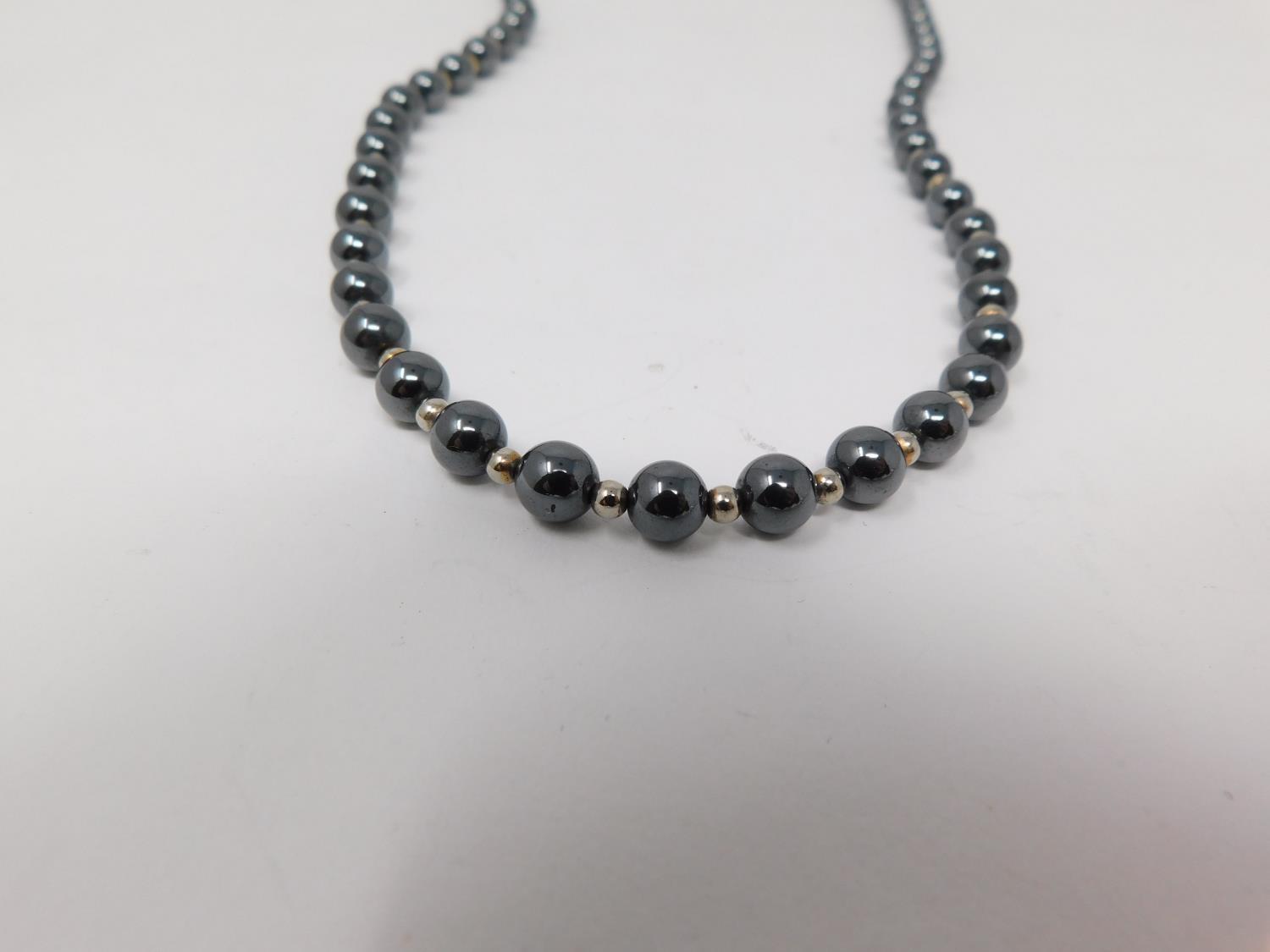 A collection of hematite and cultured pearl jewellery. Including two Hematite necklaces, one - Image 11 of 16