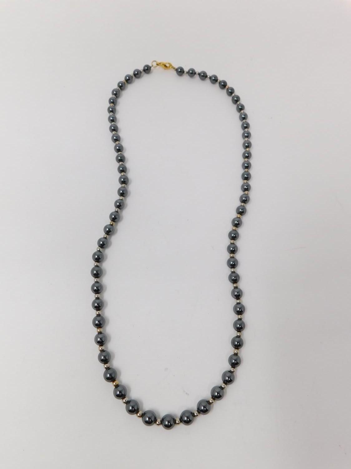 A collection of hematite and cultured pearl jewellery. Including two Hematite necklaces, one - Image 10 of 16