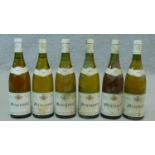 Six bottles of white Burgundy, Meursault, Gerard Chavy, Grand Vin. Five bottles 1994 and one