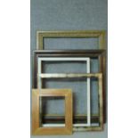 A miscellaneous collection of five picture frames. 98x127cm (largest)