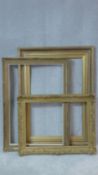 A collection of three various giltwood and gesso picture frames. 117x87cm (largest)