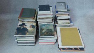 A large collection of Art and Antiques reference books and exhibition catalogues. Including