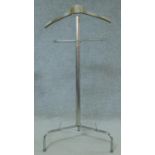 A vintage chrome framed valet stand. H.115cm