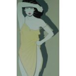 A framed an glazed art expo poster (for Nagel serigraphs exhibition) from New York, March 6-10,