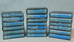 A collection of nineteen Oxford Charles Dickens's novels in cases.