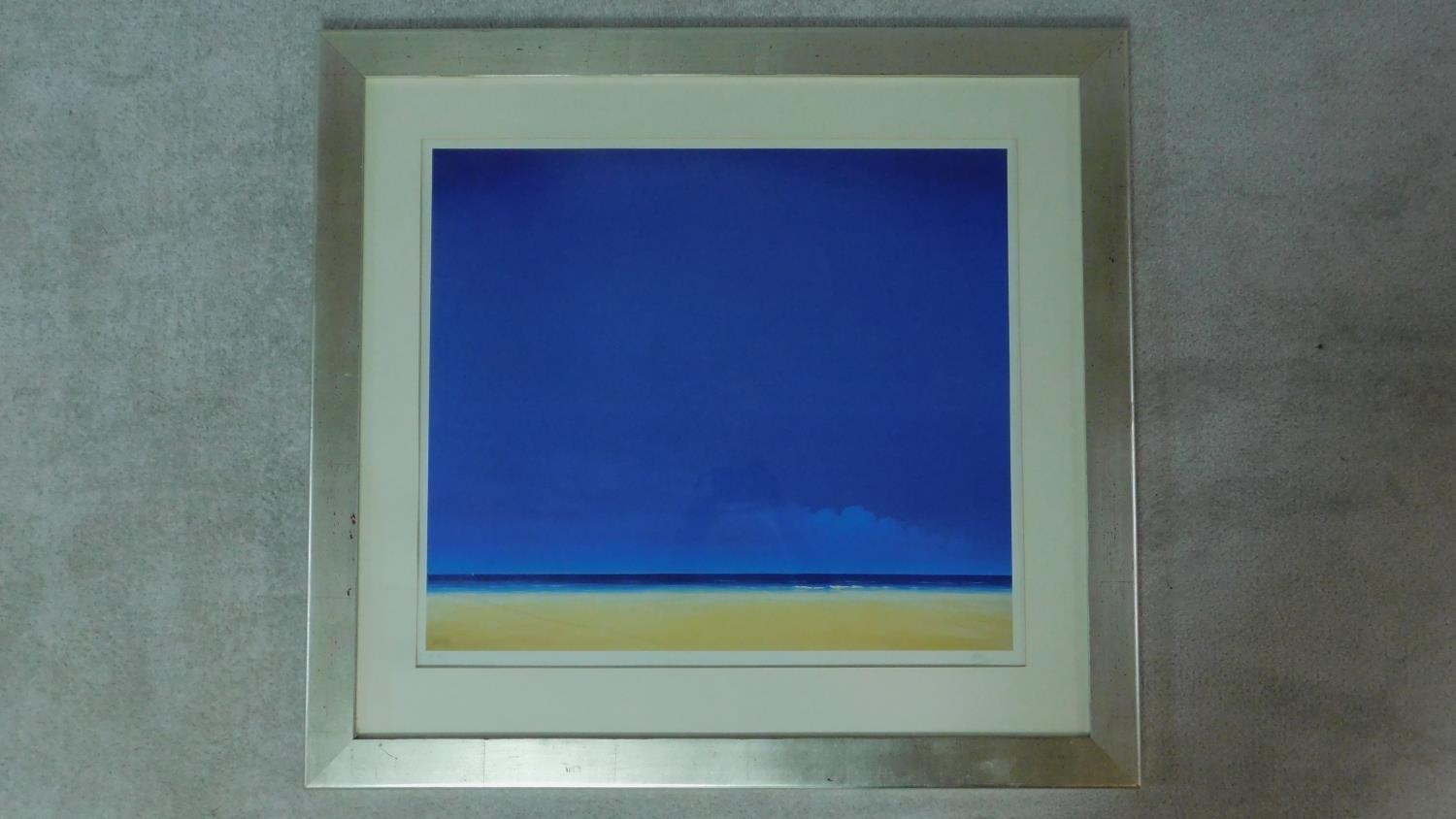 A framed and glazed artists proof print, 'Low Tide', signed by Derek Hare FRSA. 91x99cm - Image 2 of 5