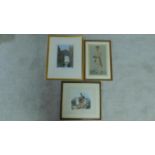 Three framed and glazed 19th century and later prints, various subjects to include a Vanity Fair Spy