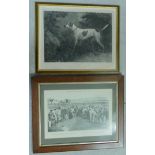 Two framed and glazed antique lithographs, Dasch S. Gilpin and Final of First St Andrews Match-