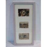 Three 19th century framed and glazed Makaha and Haj black and white photographs 57.5x26.5