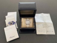 A Chopard Happy Sport Limited edition Diamond Snowflake ladies wristwatch 28/8946 mounted in 18ct