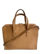 A Loewe Briefcase Handbag with Gold Hardware, might have been worn just once or twice. It's a very