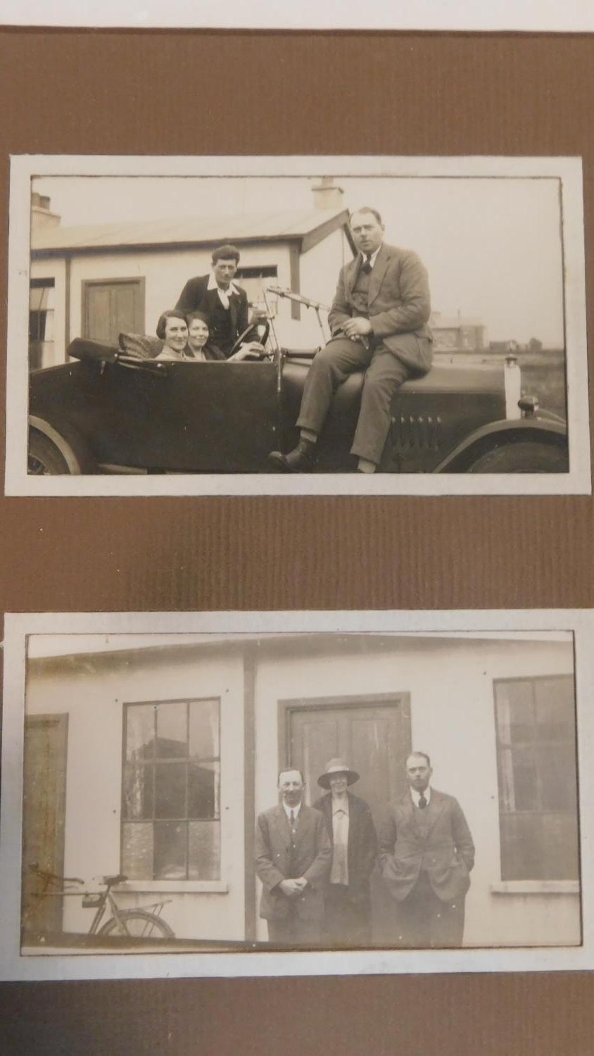 A vintage 1930's photo album containing black and white photos of the Basra War memorial in Iraq - Image 2 of 25