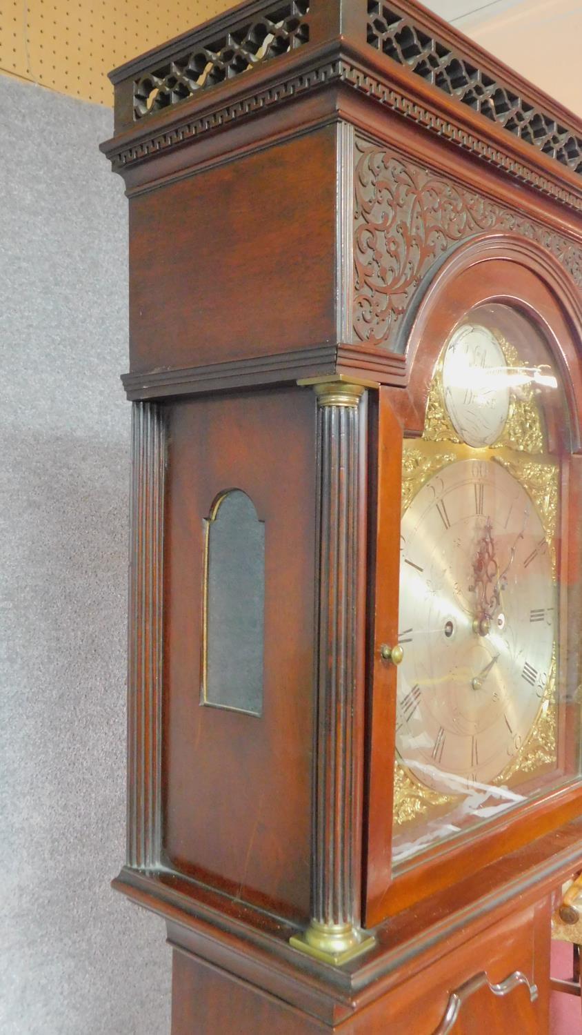 A George lll mahogany eight day longcase clock by Andrew Stewart of Dunse, the engraved silvered - Image 8 of 10