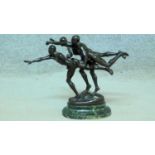 Alfred Boucher (1850-1934), Au But (The Finishing Line), signed and numbered 4381, bronze with black
