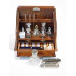 A 19th century Chas. F Thackray Ltd. lockable fitted cased chemistry/medical set. Contains; litmus