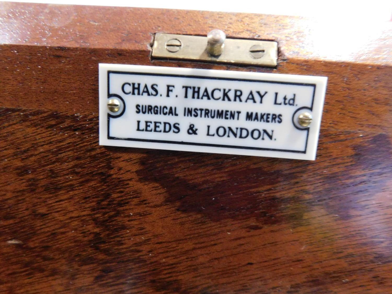 A 19th century Chas. F Thackray Ltd. lockable fitted cased chemistry/medical set. Contains; litmus - Image 5 of 19