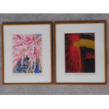 A pair of framed and glazed artist's proof limited edition wood block prints by Masaaki Tanaka.