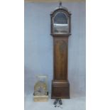 A Georgian mahogany cased longcase clock with eight day movement, London maker etched to the