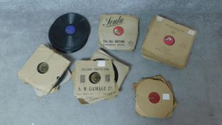 A miscellaneous collection of circa 100 vintage 78 r.p.m. records.