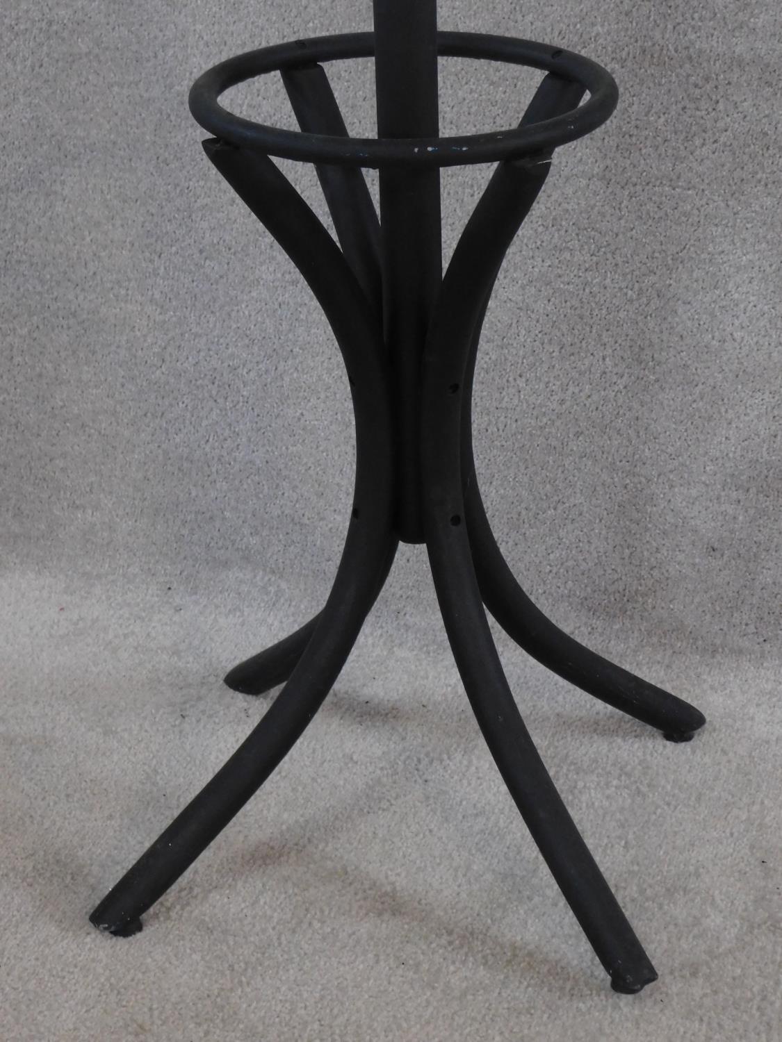 A black painted bentwood hat and umbrella stand. H.186cm - Image 2 of 2