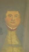 A giltwood framed and glazed 19th century oil on canvas, portrait of a gentleman, unsigned. 58x66cm