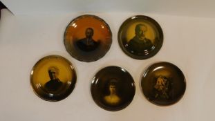 A collection of five Royal Vista Ware Ridgeways 'Paintings by famous artists ceramic plates.