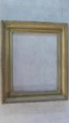 A large 19th century giltwood and gesso gallery sized picture frame. 105x125cm