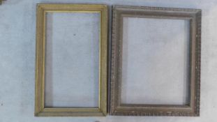 Two giltwood and gesso picture frames. 97x103cm