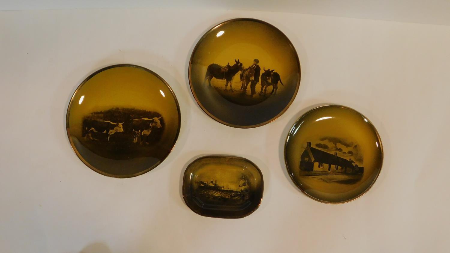 A collection of four Royal Vista Ware Ridgeways 'Paintings by famous artists' ceramic plates. One