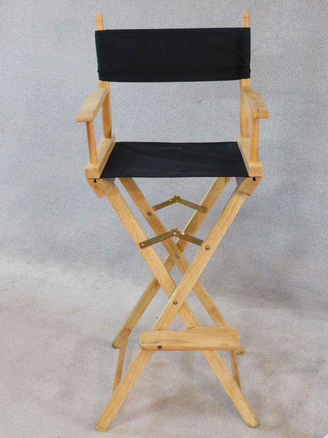 Two folding director's style high chairs. H.120cm - Image 2 of 6