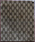 A modern rug with all over lattice design. L.103xW.92cm